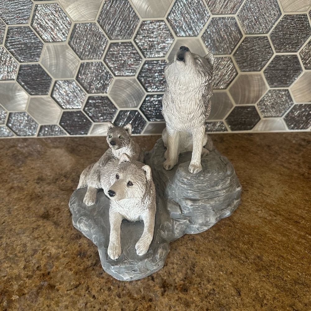 Sandicast Wolves "Past, Present, & Future" Limited Edition by Sandra Brue.